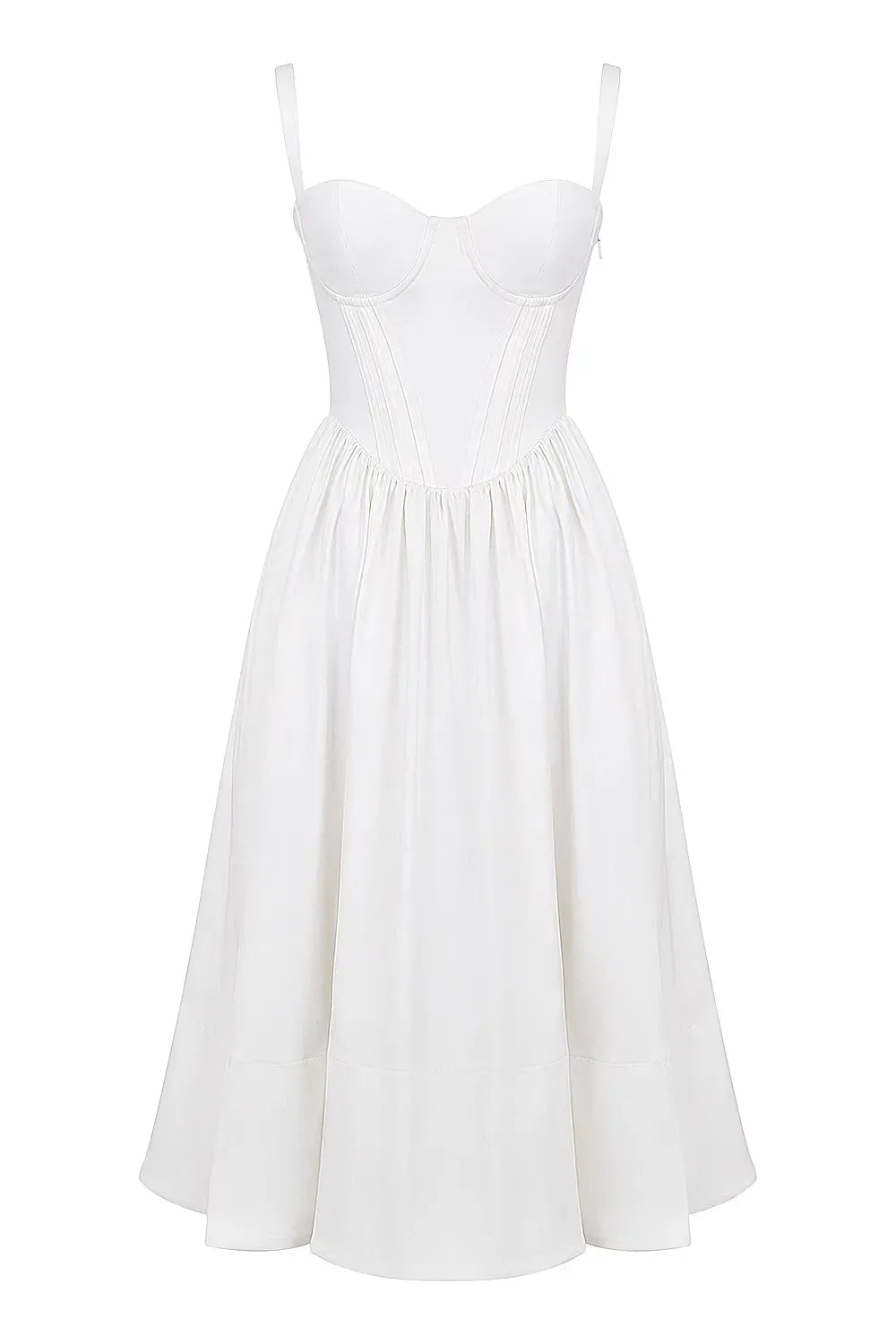 Vestido Midi Moldeador Blanco